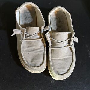 Hey Dude Cream Women's Loafers